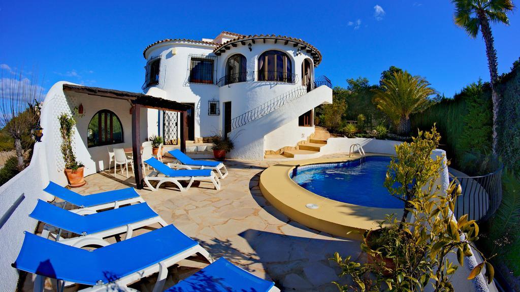 La Madrugada - Luxury Moraira Villa With Sea Views And Private Heated Pool Kültér fotó